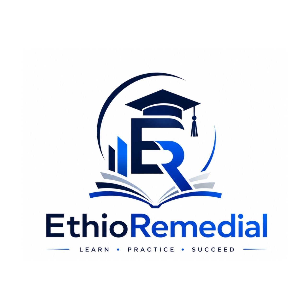 EthioRemedial logo: Learn, Practice, Succeed